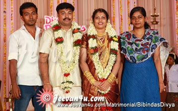 Bipindas Divya Marriage Photograph